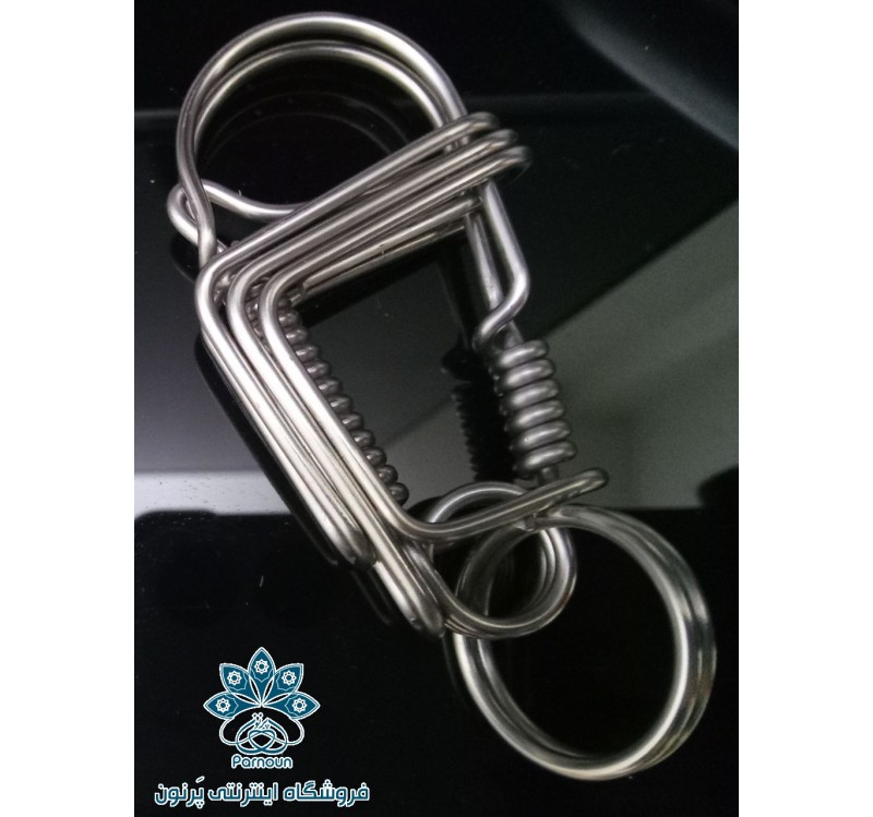 پک 3 عددی جاکلیدی استیل (عمده) | مناسب هدیه تبلیغاتی و سازمانی | تحویل 3 روزه