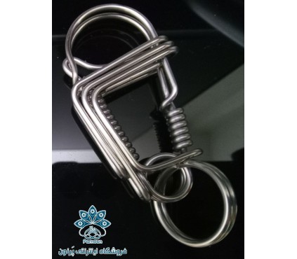 پک 3 عددی جاکلیدی استیل (عمده) | مناسب هدیه تبلیغاتی و سازمانی | تحویل 3 روزه