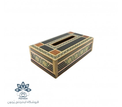 جعبه دستمال کاغذی خاتم کاری اصفهان