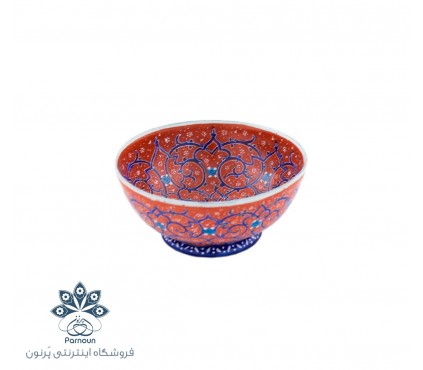 کاسه مینا‌کاری کوچک قرمز