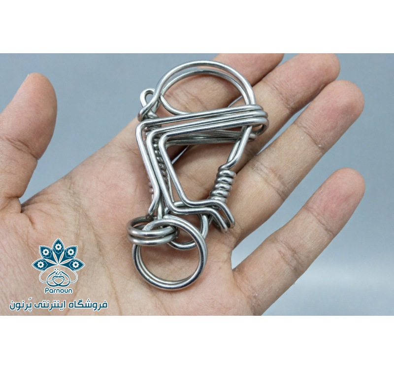 پازل سیمی استیل - معمای فلزی دستساز