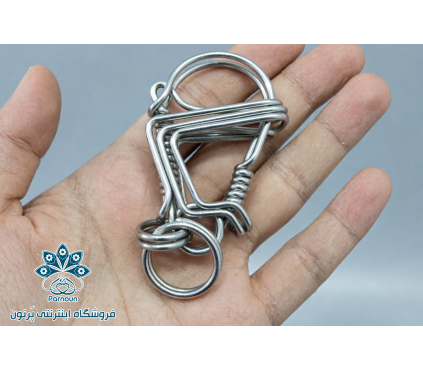 پازل سیمی استیل - معمای فلزی دستساز
