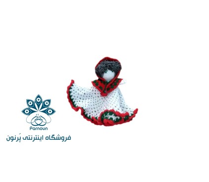 Copy of پتو  عروسک قلاب بافی  شنل نارنجی آبی