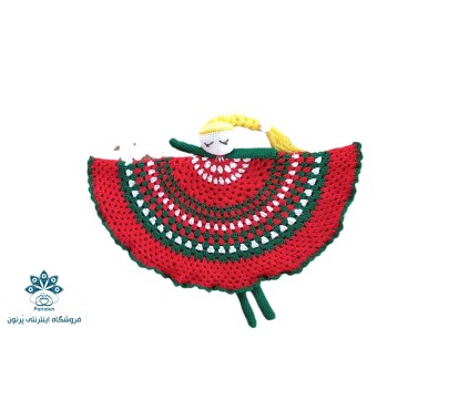 پتو عروسک گوجه دوکاره قلاب بافی نوزادی برای سیسمونی
