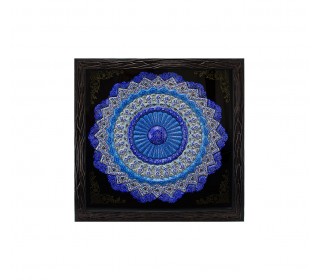 بشقاب مینا 30 سانتیمتری به همراه یک قاب زیبا