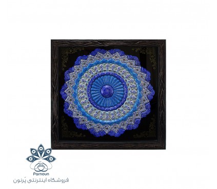 بشقاب مینا 30 سانتیمتری به همراه یک قاب زیبا