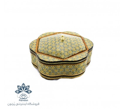 شکلات خوری خاتم شش‌گوش متوسط