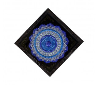 بشقاب مینا 30 سانتیمتری به همراه یک قاب زیبا