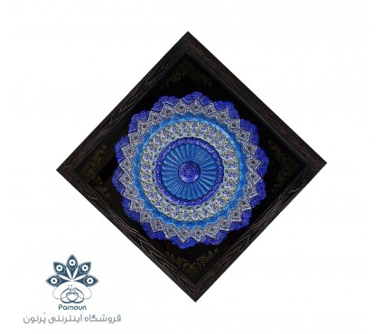 بشقاب مینا 30 سانتیمتری به همراه یک قاب زیبا