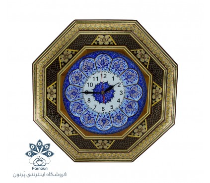 تابلو ساعت مینا و خاتم هشت ضلعی