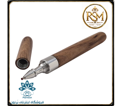 خودکار چوبی RSM چوب اقاقیا با نگین فیروزه کوبی نیشابور