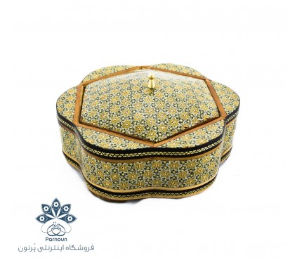 شکلات خوری خاتم شش‌گوش بزرگ