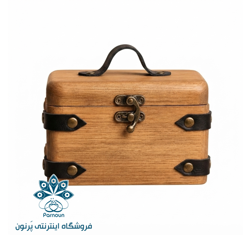 جعبه فاخر چوبی سایز متوسط پرکار