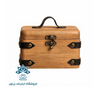 جعبه فاخر چوبی سایز متوسط پرکار