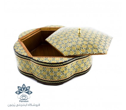 شکلات خوری خاتم شش‌گوش بزرگ