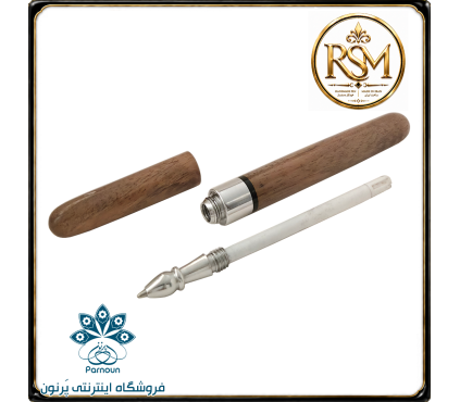 خودکار چوبی RSM با نگین فیروزه چوب گردو