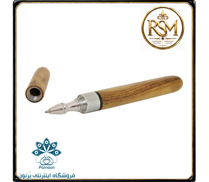 خودکار چوبی RSM چوب اقاقیا با نگین فیروزه کوبی نیشابور