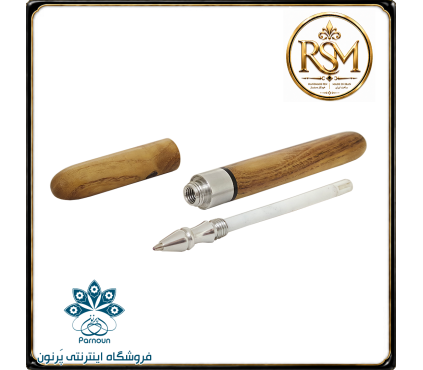خودکار چوبی RSM چوب اقاقیا با نگین فیروزه کوبی نیشابور