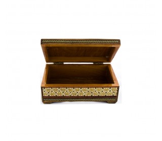 جعبه جواهرات خاتم توراش متوسط