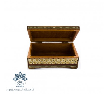 جعبه جواهرات خاتم توراش متوسط
