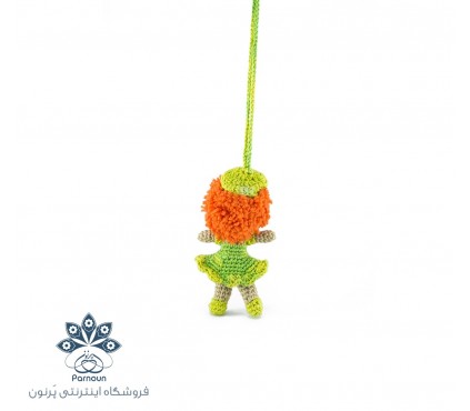 عروسک آویز دار قلاب بافی پریا