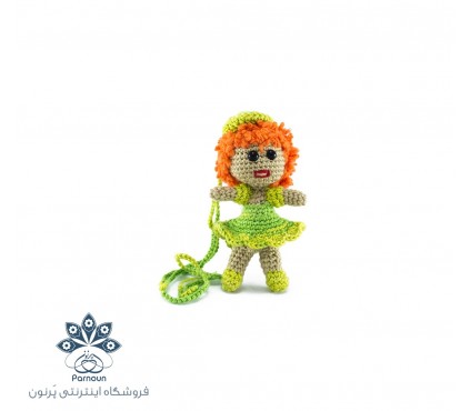 عروسک آویز دار قلاب بافی پریا