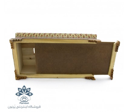 جا دستمال کاغذی چوبی خاتم کاری اصفهان