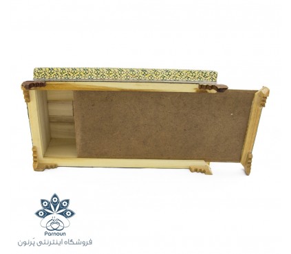 جعبه کلینکس چوبی خاتم کاری