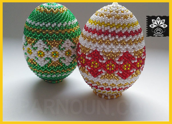 تخم‌مرغ تزئین شده با منجوق