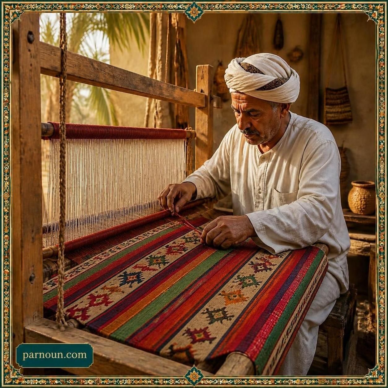 گلیم بافی اهواز