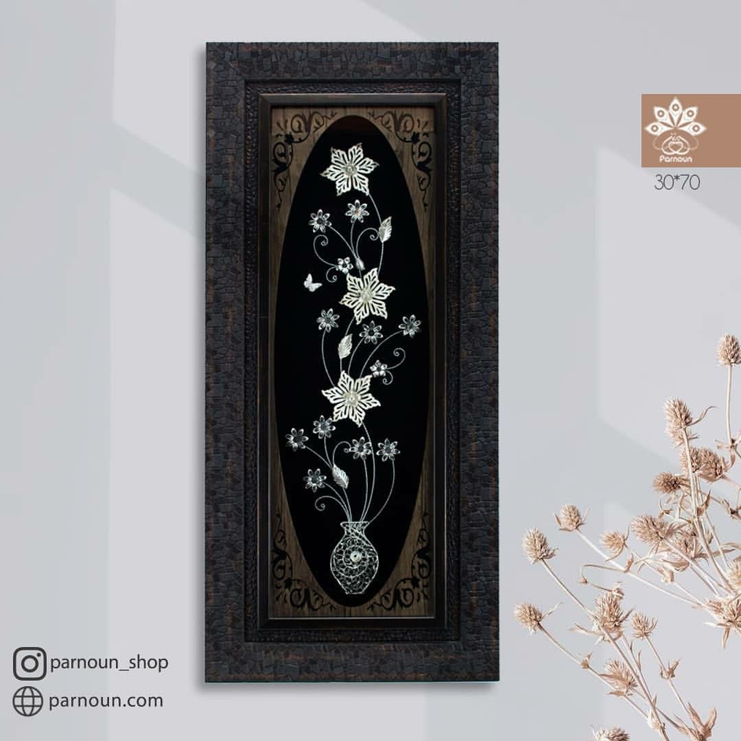 تابلو گل نقره برای هدیه به مدیر