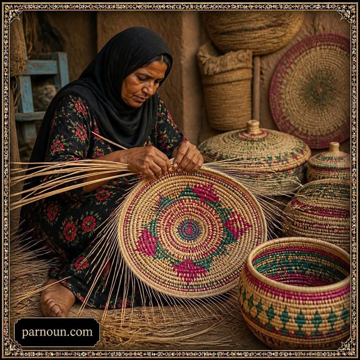 حصیر بافی دزفول