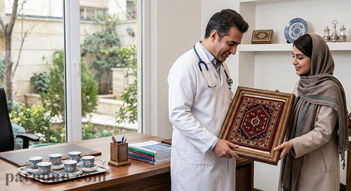 هدیه برای افتتاح مطب دکتر مرد