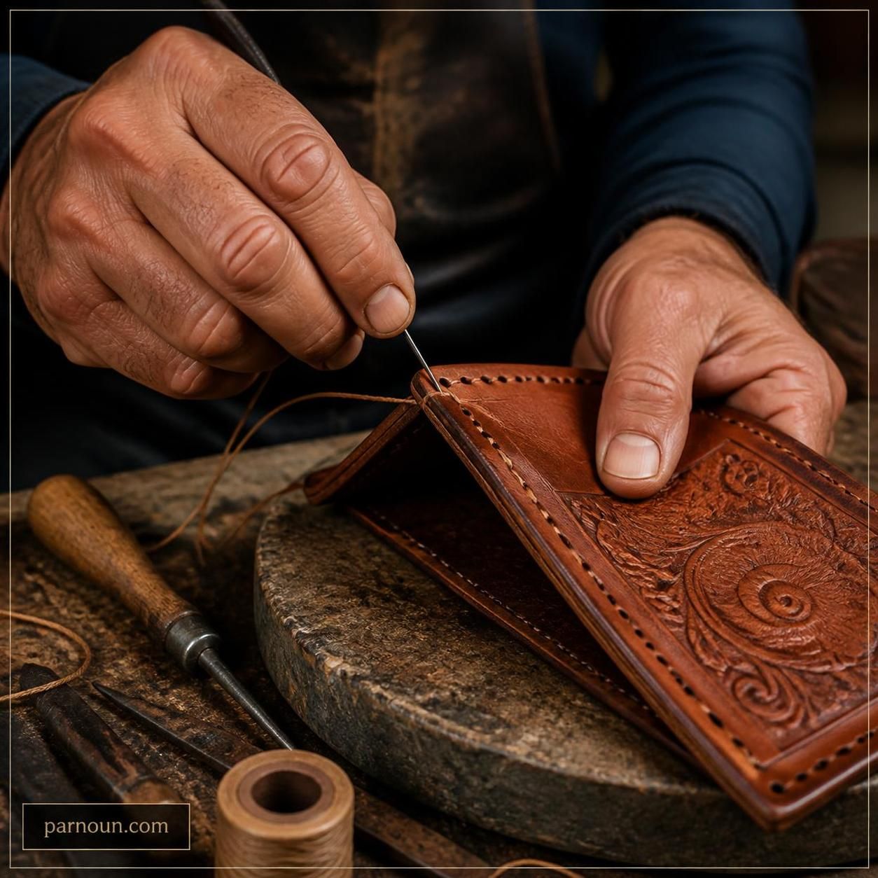 صنایع دستی چرمی همدان