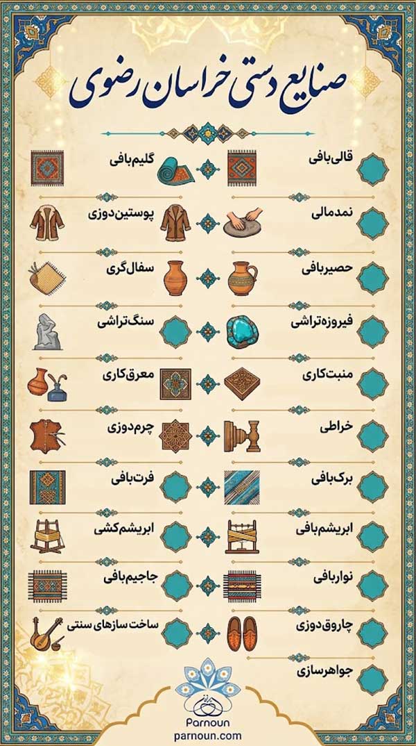 صنایع دستی خراسان رضوی