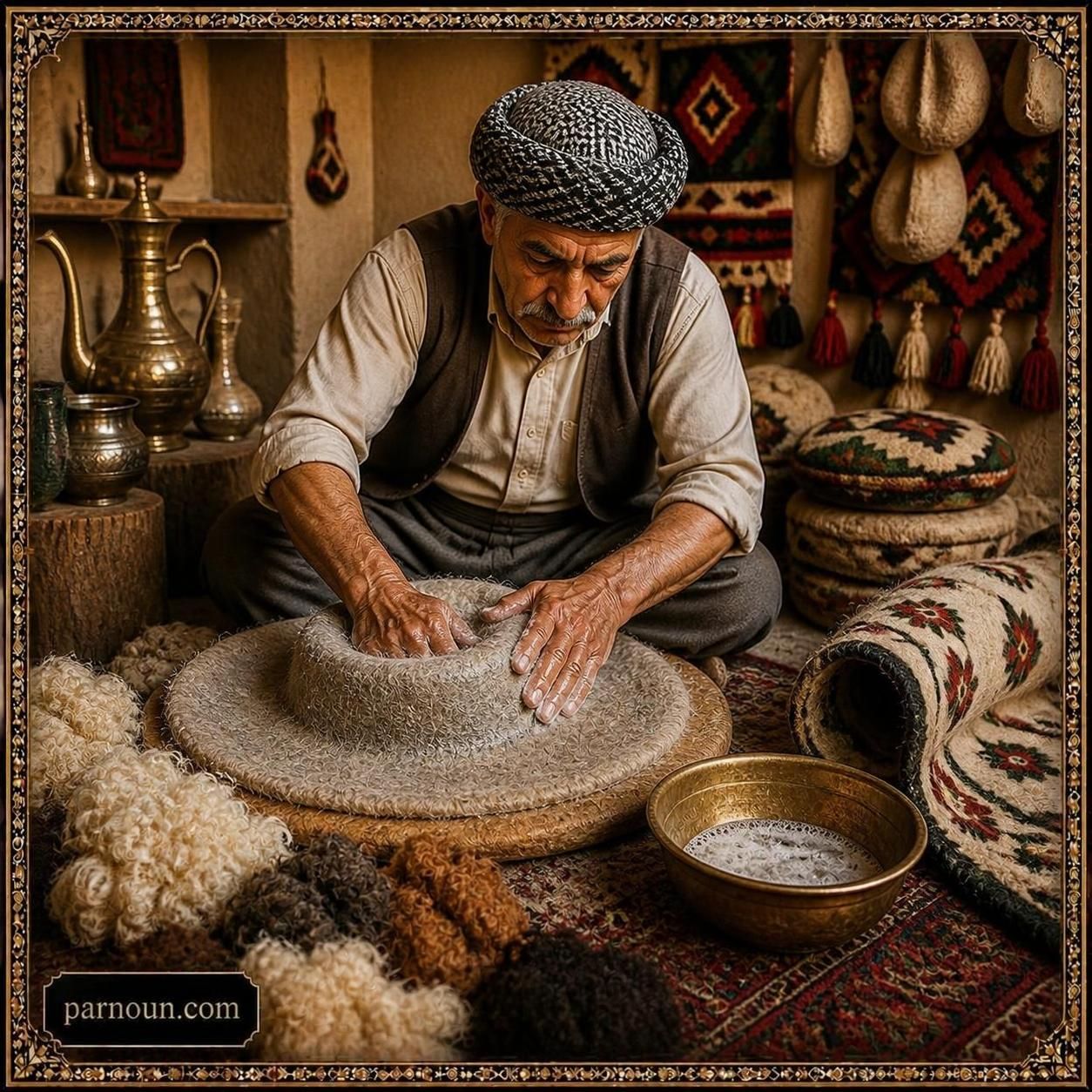 نمدمالی لرستان 