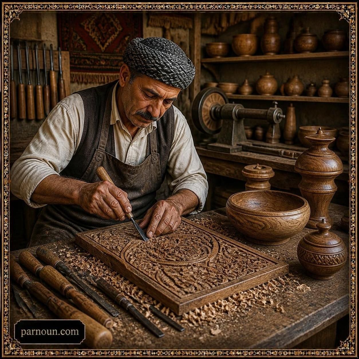 صنایع دستی چوبی لرستان