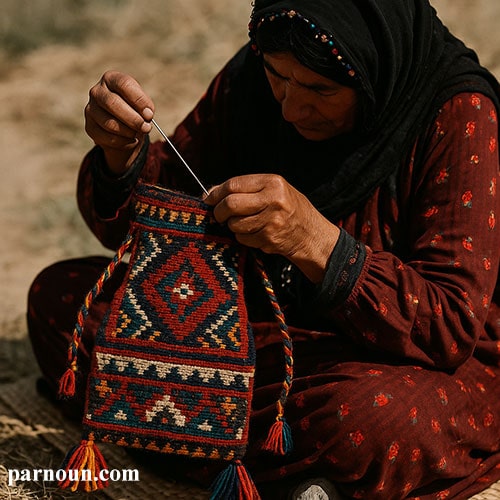 نمکدان بافی عشایر