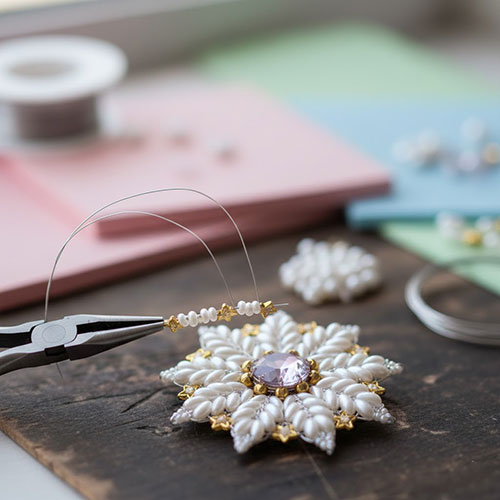 مروارید بافی اموزش