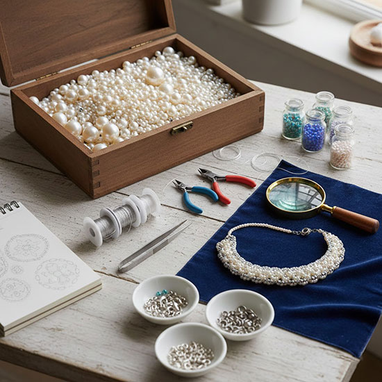 وسایل مروارید بافی