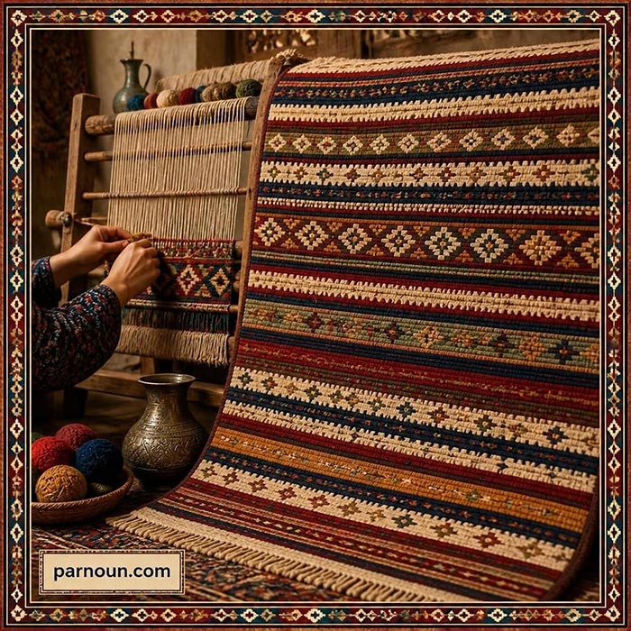 گلیم بافی و جاجیم بافی قزوین