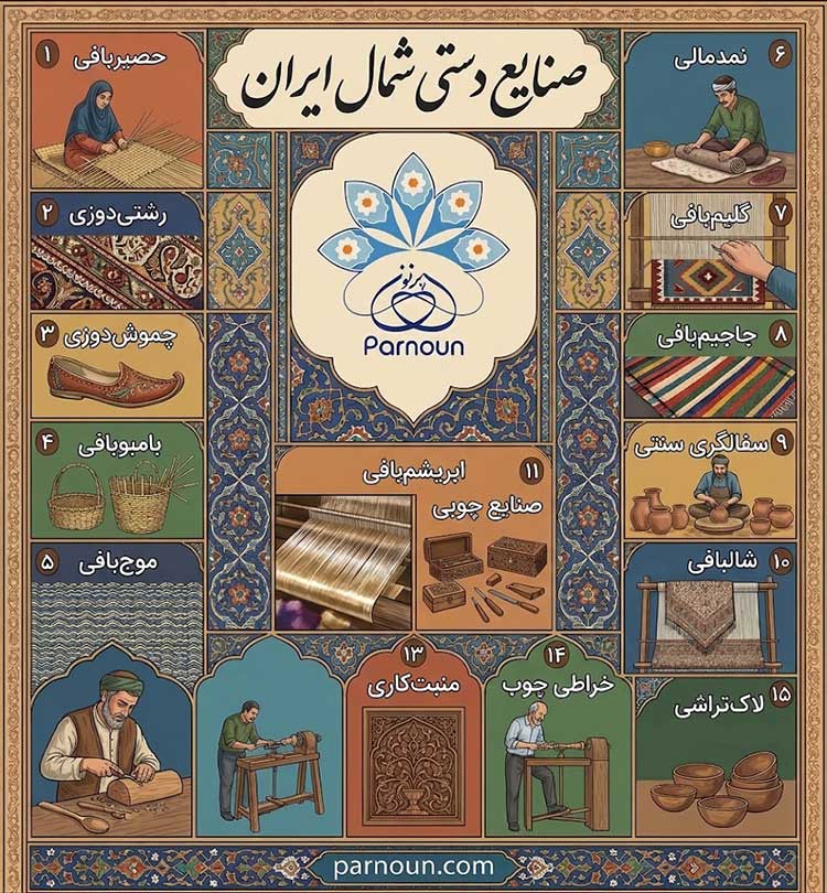 صنایع دستی شمال ایران