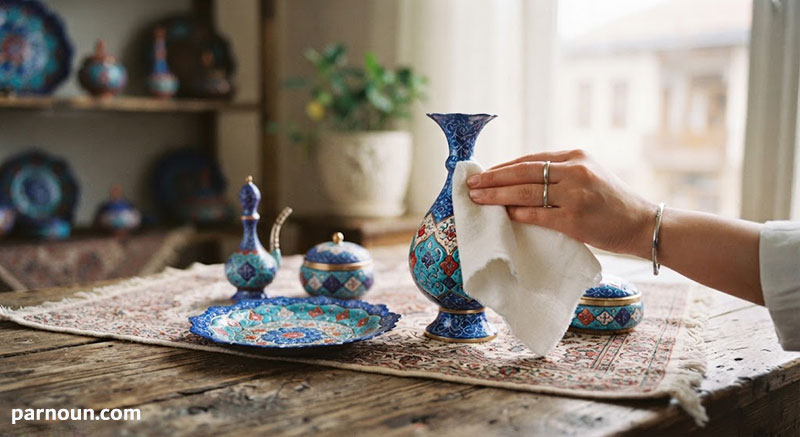 اصول نگهداری از ظروف میناکاری