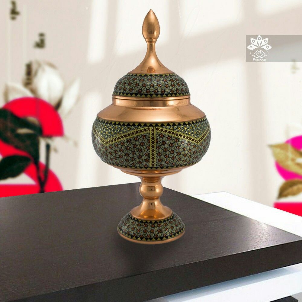 شکلات خوری مسی خاتم