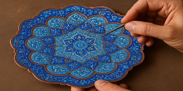 میناکاری روی مس 