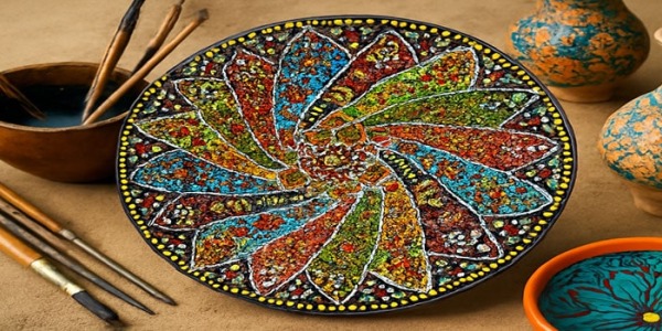 میناکاری روی سفال