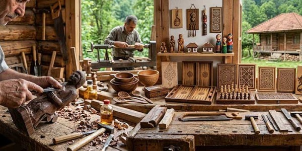 صنایع دستی چوبی شمال 